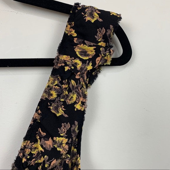 Blue Life Deep V Floral Sundress in Black Multi - Picture 5 of 7